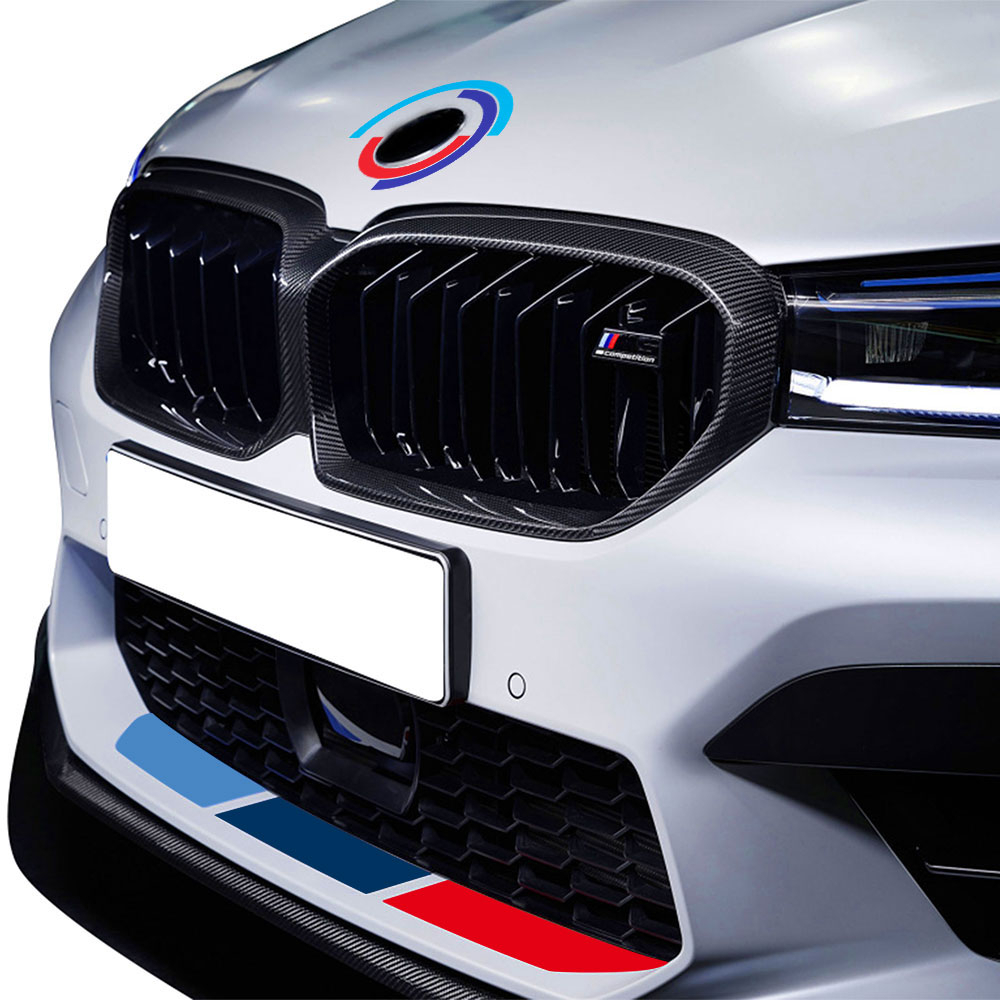 M Power Performance Car Front Rear Bumper Decal Stickers for BMW e90 e46 e39 e60 f30 f31 g30 e53 f16 f10 f34 x3 x4 x5 e70 f15 M3 M5 Z4