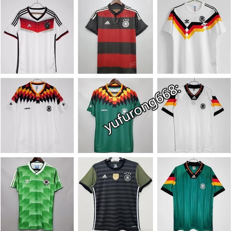 2014 German Retro Soccer Jersey 1990 1992 1994 Germanys home away Vintage Shirt Classic Kit