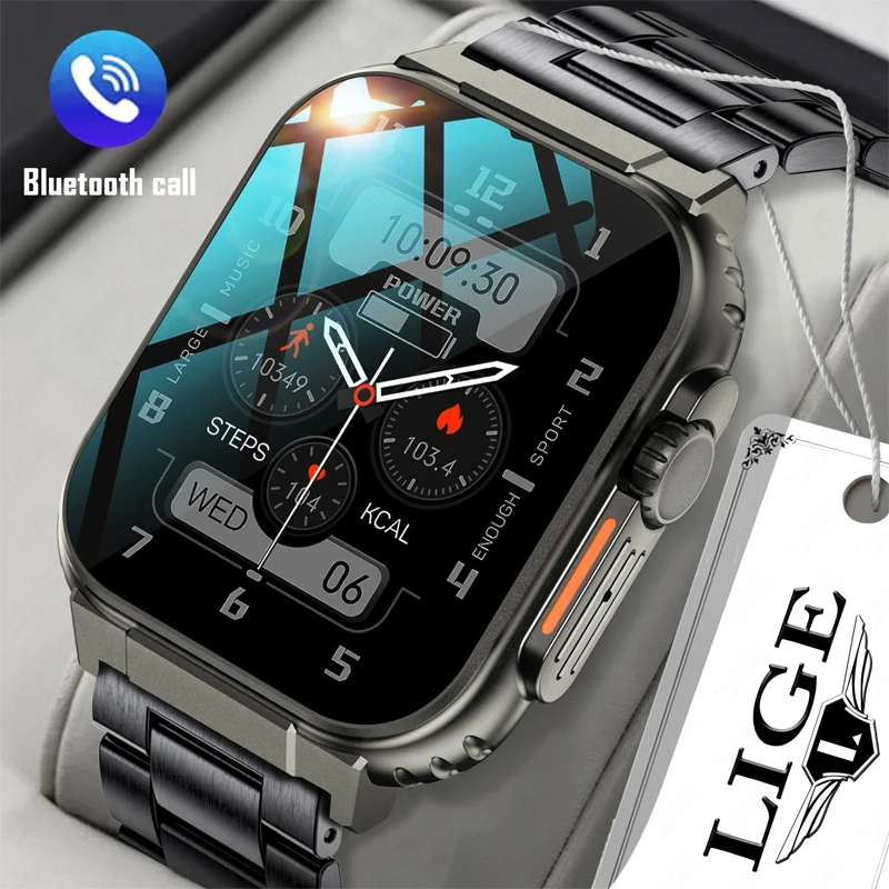 600MAH Large Battery 2023 Bluetooth Call Smart Watch Men Sports Bracelet Local Music Connect TWS Smartwatch Man Women Bracelet