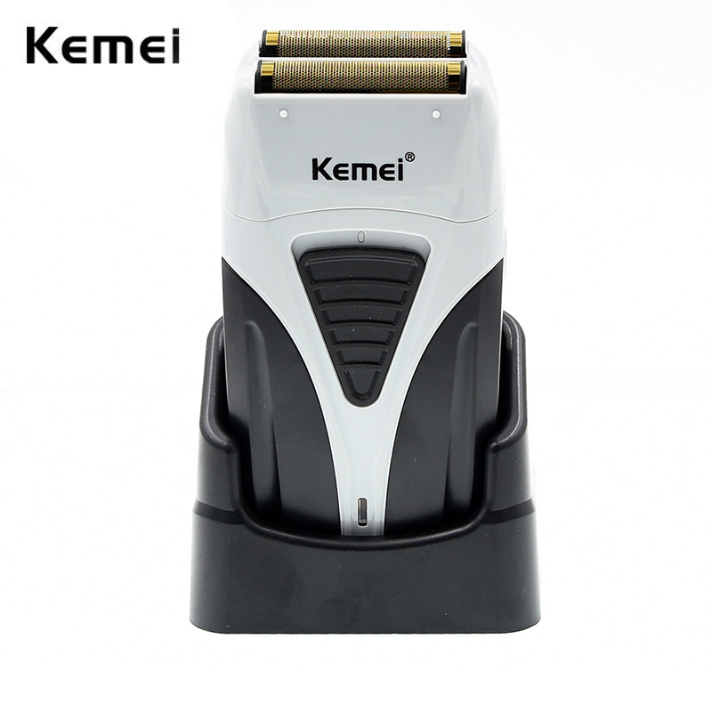 Kemei 3383 Electric Shaver Rechargeable Powerful Beard Razor Finishing Fade Removing Stubble Barber Foil Shaving Machine for Men