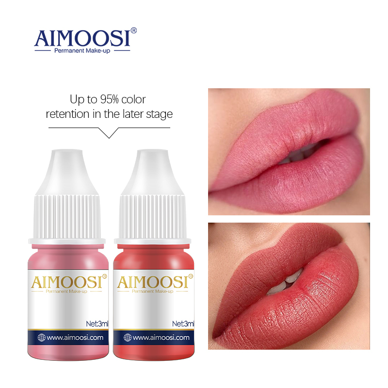 Aimoosi 2023 Latest Lip Tattoo Color Tattoo Pigment Micro Blade Pigment Mother Born Lip Girl Nude Makeup Semi Permanent 3ml