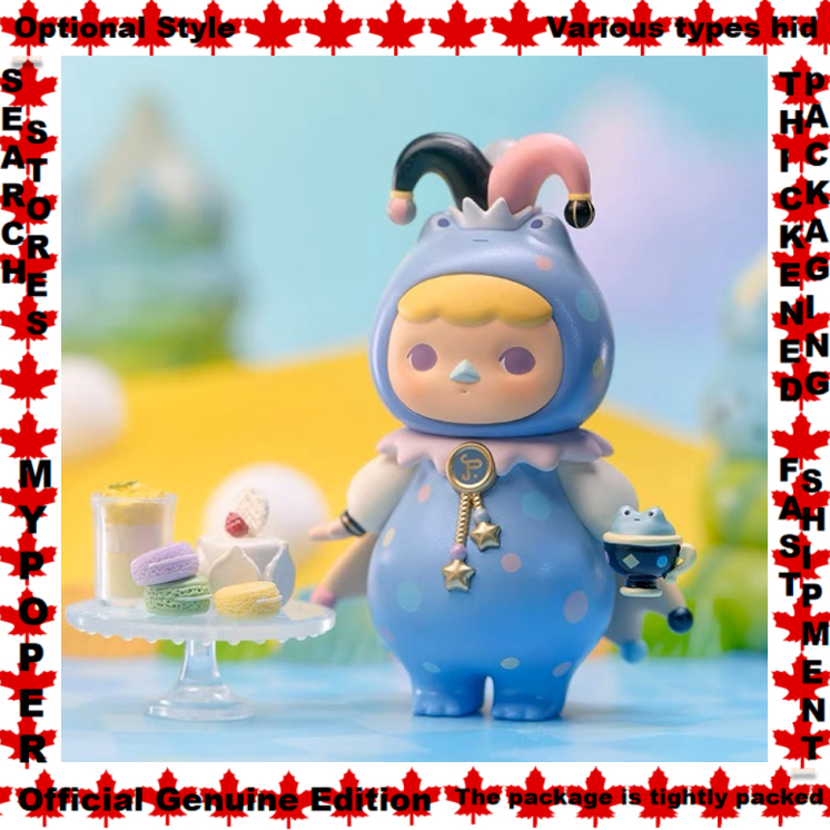 Optional Styles Blue Frog Baby Pucky POPMART PUCKY Animal Tea Party Series Doll Garage Kit Blind box Liama Pocker Rabbit Pamda Zebra Peafowl Giraffe Moose Pangolin Squirrel Kitty Ducky Baby