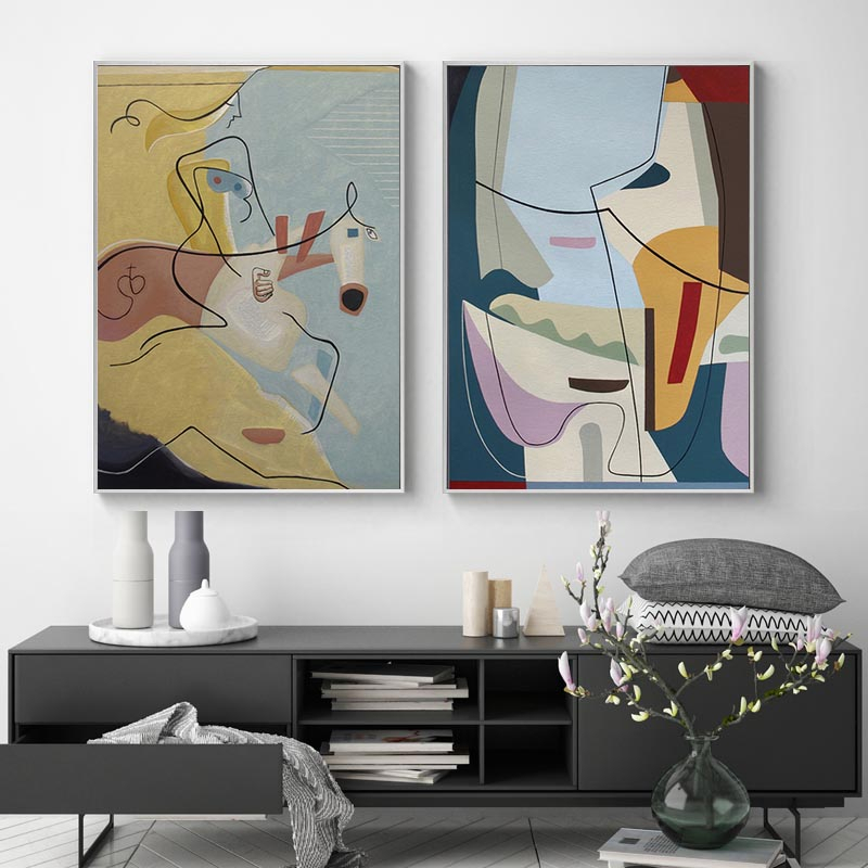 Picasso Famous Abstract Painting Line Art Canvas Poster Printing Minimalism Wall Art Picture Living Room Modern Home Decoration