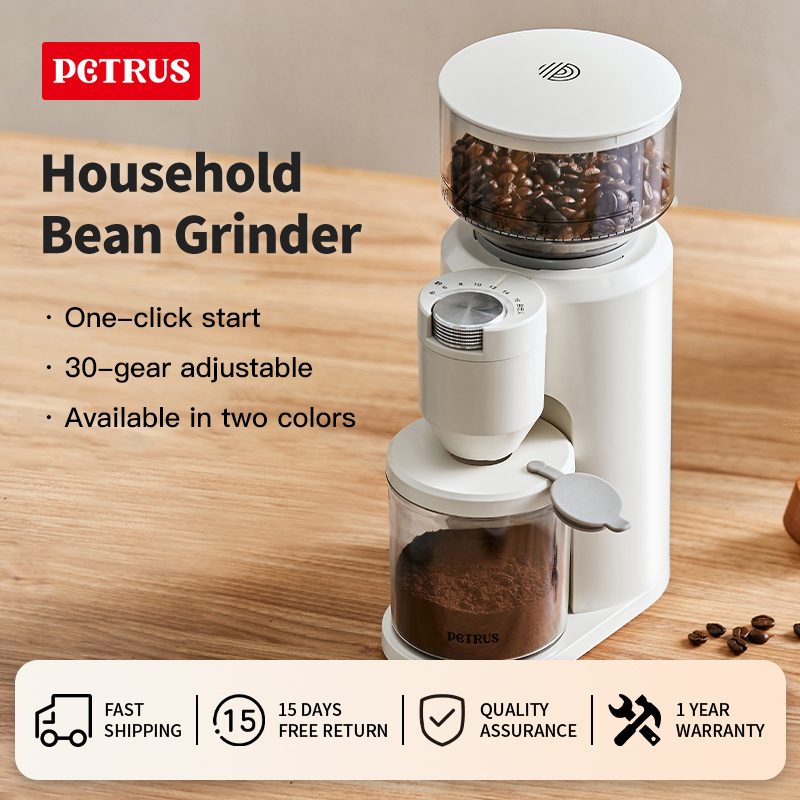 Petrus Electric Coffee Grinder Stainless Steel With 30 Grind Settings PE3790