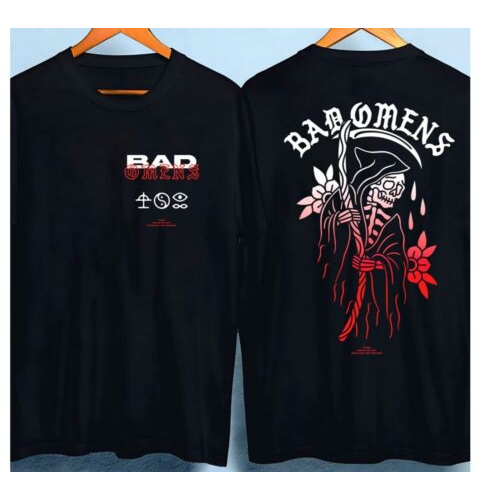 Bad Omens Band Wolf Dagger T-shirt Concrete Jungle Tour 14 shirt for men 100% cotton o-neck xs-3xl