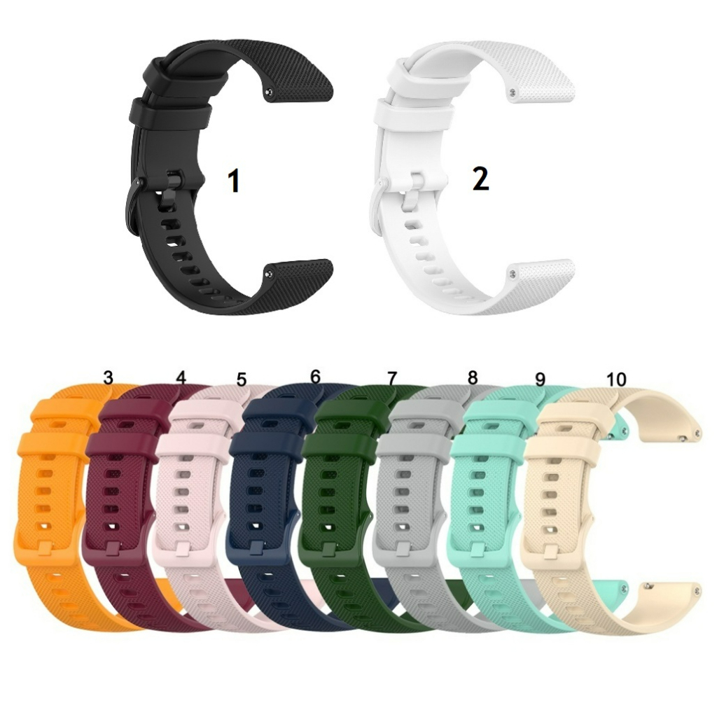 18mm 20mm 22mm Soft Silicone Strap Candy color scheme Huawei GT4 GT5 41mm 46mm Smart Watch Band