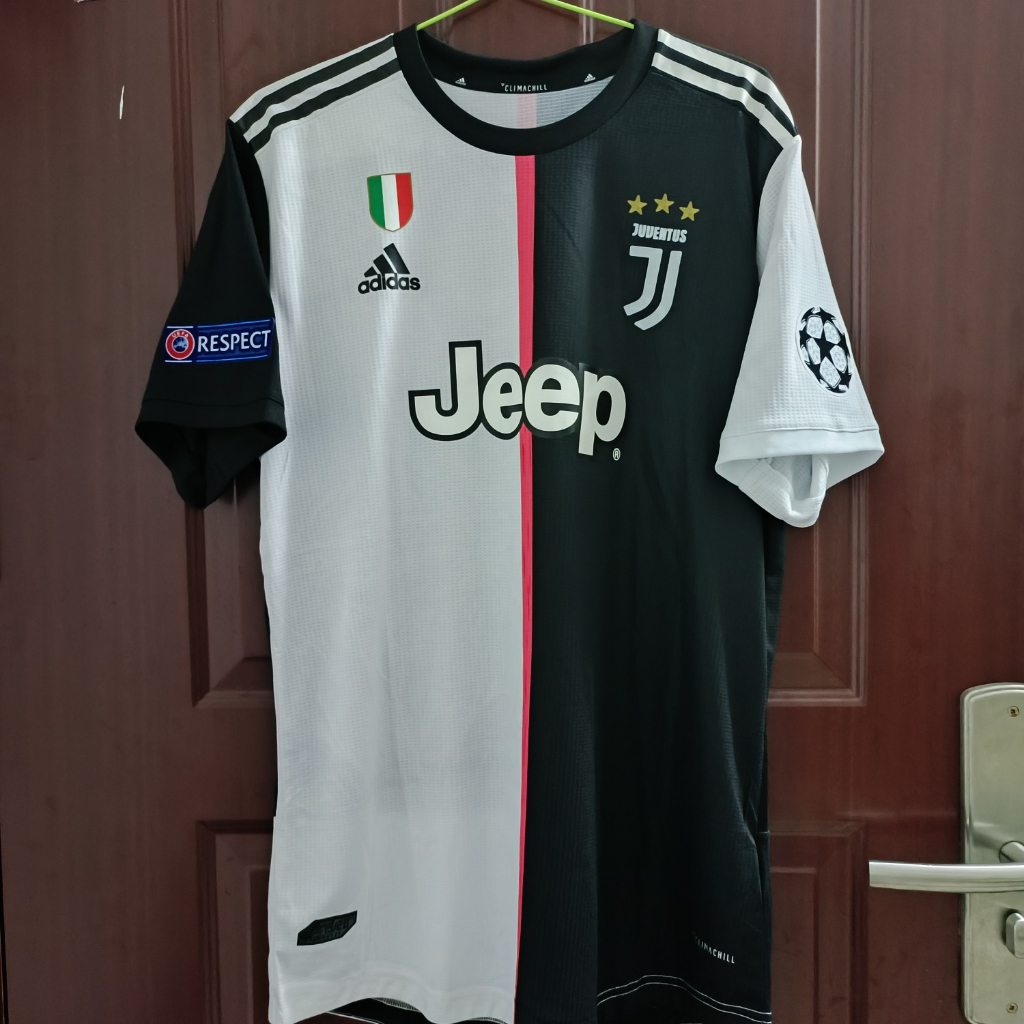 Football Jersey 19/20 Juventus Home Player Edition Soccer Jersey Sports Shirt Adult T-Shirt