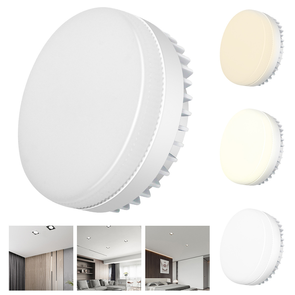 New GX53 LED lamp 7W Under Cabinet LED bulb Multi-purpose Warm Cold White Spotlight GX53 Mentol Lampu 110V-260V Wardrobe Light 120° Beam Angle Kitchen Units Display Cabinets and Under-Shelf Light SMD2835 Home Living Room Lamp Down Light Energy Saving