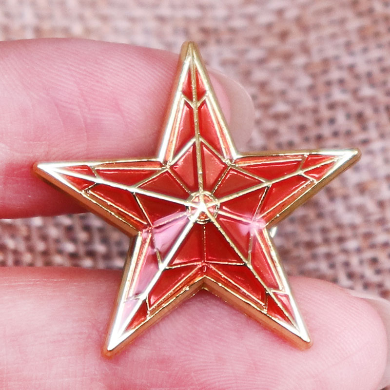 Kreml Star enamel pin russian red stars brooch badge Backpack Decoration Jewelry