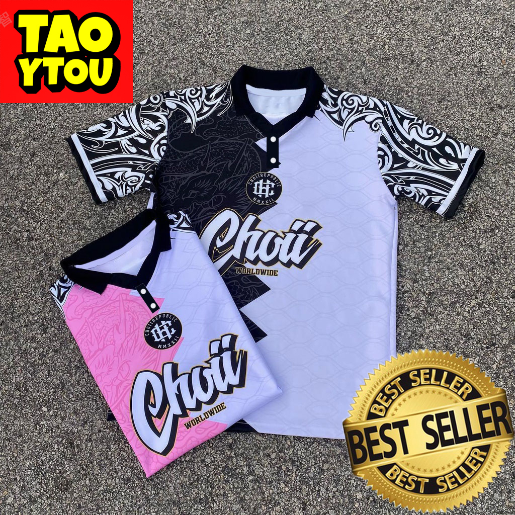 Choii Baju Tshirt Lelaki Thailand Viral Custom Jersey Ootd Collar Blvckroseapparel Polo Shirt stand collar Plus Size Men Women 【Free Custom Name & Number】