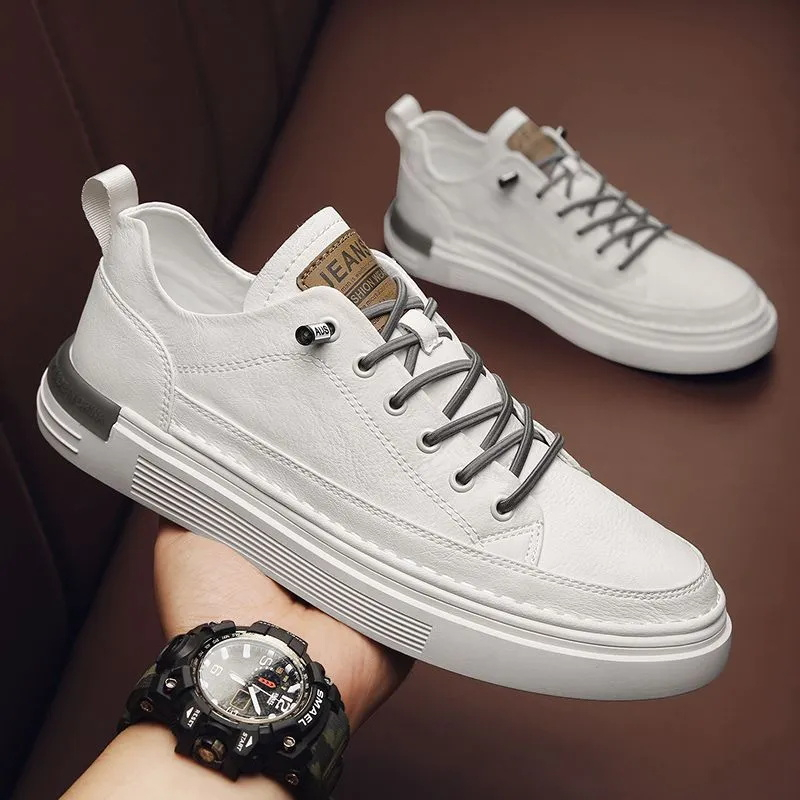 Men Shoes New Style Sports Sneakers Trendy Casual White Anti-Slip