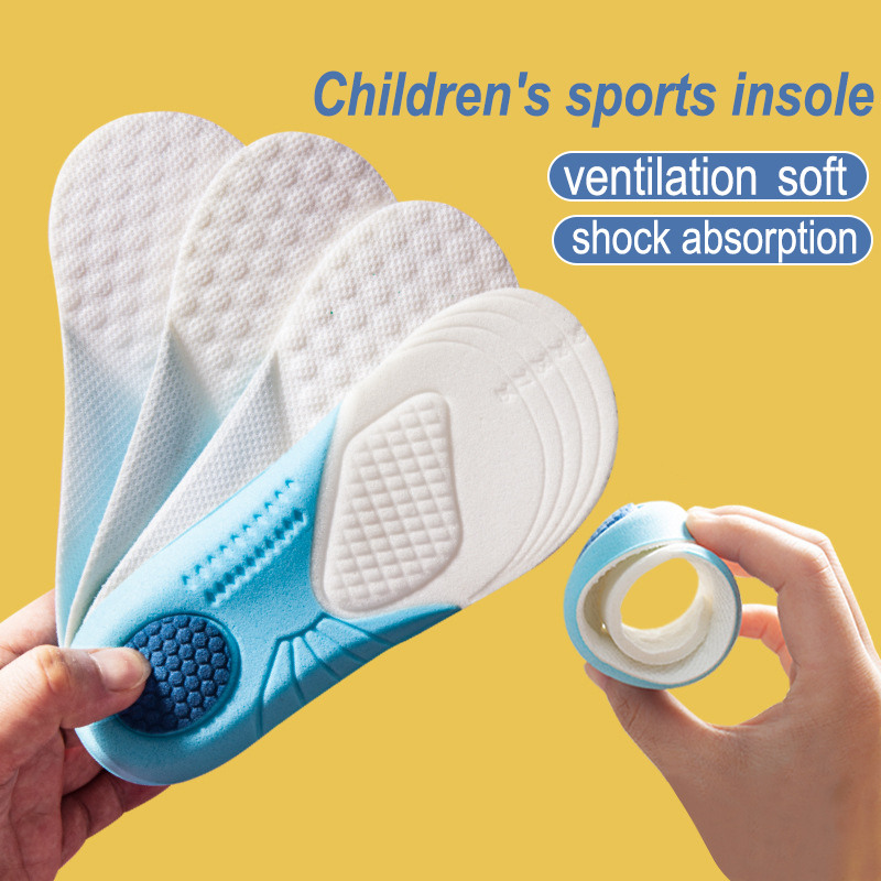 Kids Memory Foam Insoles Breathable Sweat Shock Absorbant Shoes Pads Light Weight Deodorization Sport Childrens insole