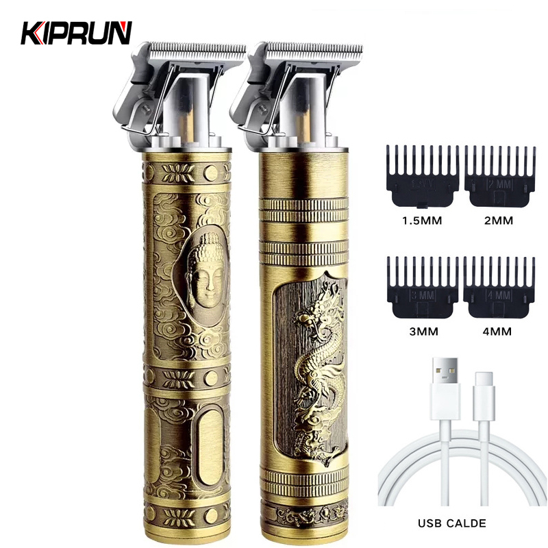 KIPRUN Hair Clipper Electric Hair Trimmer for Men Professional USB Rechargeable Hair Beard Trimmer Cordless Shaver Hair Cut Machine with Guide Combs