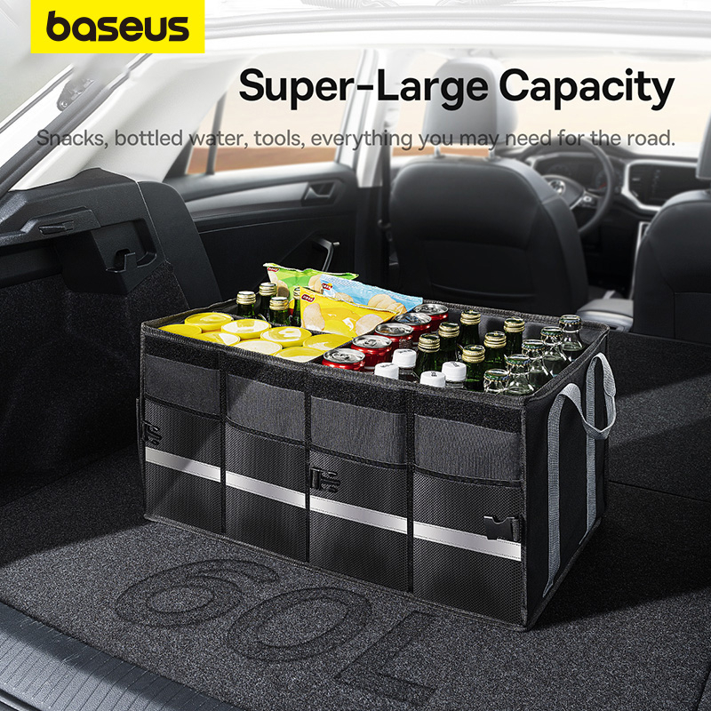 Baseus 60L Car Folding Trunk Storage Box Self-driving Car Storage Box Tail Box Car Supplies Finishing Box