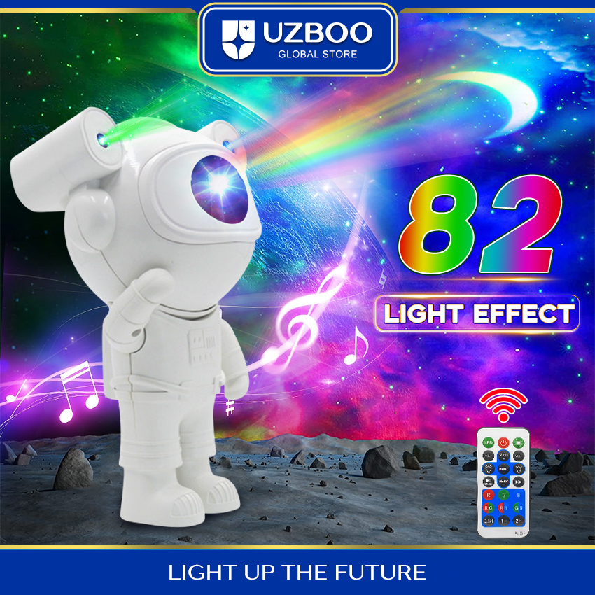 UZBOO Astronaut Galaxy Projector Star Projector Night Lamp USB Starry Sky Projector with Remote Timer Nebula Galaxy Night Light Projector Nice Gift for Children Adults