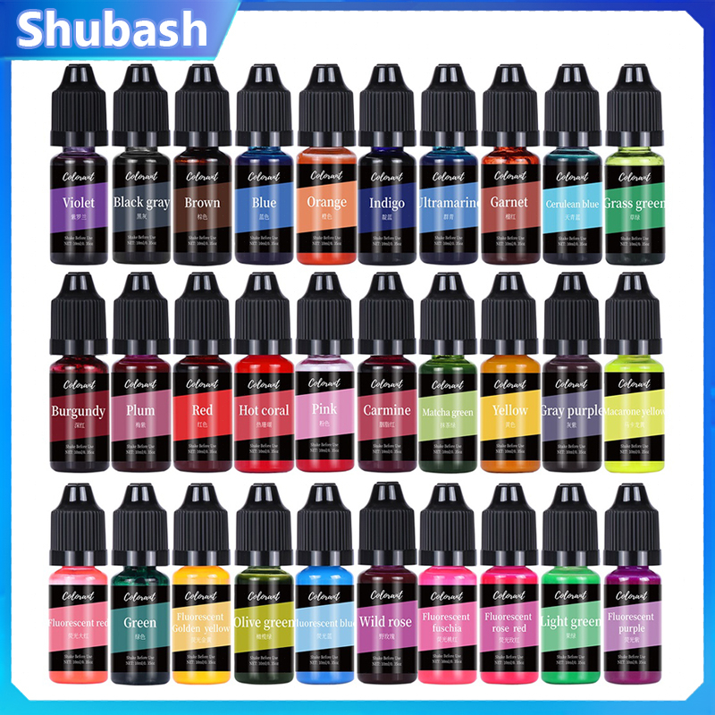 30 Colors Candle Dyes Pigment Aromatherapy Liquid Colorant Pigment DIY Candle Mold Soap Coloring Handmade Crafts Resin