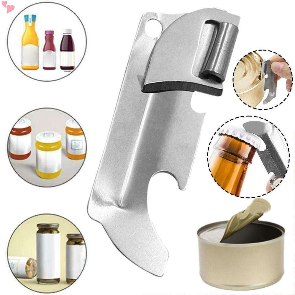 Can Openers with Key Rings Can Openers Camping Can Openers Stainless Steel Survival Can Opener Portable Can Opener for Traveling