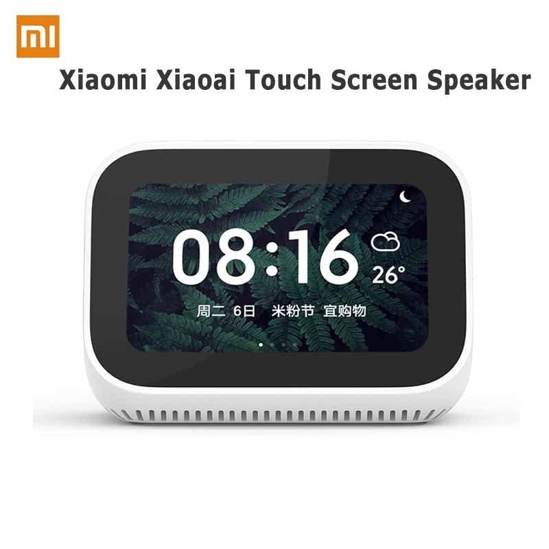 【Xiaomi】Mi Xiaoai touch screen speaker Xiao Ai smart Bluetooth AI robot speaker alarm clock control Bluetooth Speaker gift 小米小爱触屏音箱 小爱同学智能蓝牙AI机器人音响