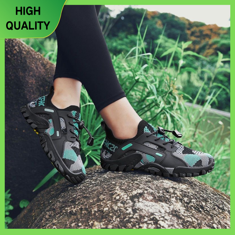 Men Women Trekking Hiking Shoes Summer Mesh Breathable Men Sneakers Outdoor Trail Climbing Sports Shoes Size 36-47