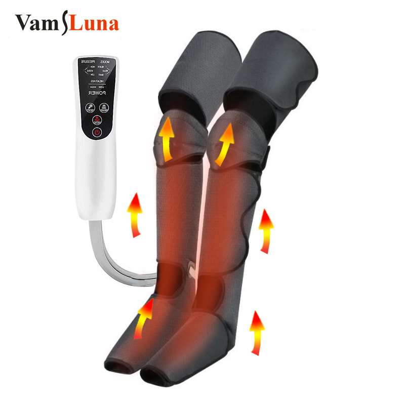 IN STOCK Foot and Leg Massager Presoterapia with Heat Air Compression Massager for Blood Circulation Muscles Relaxation