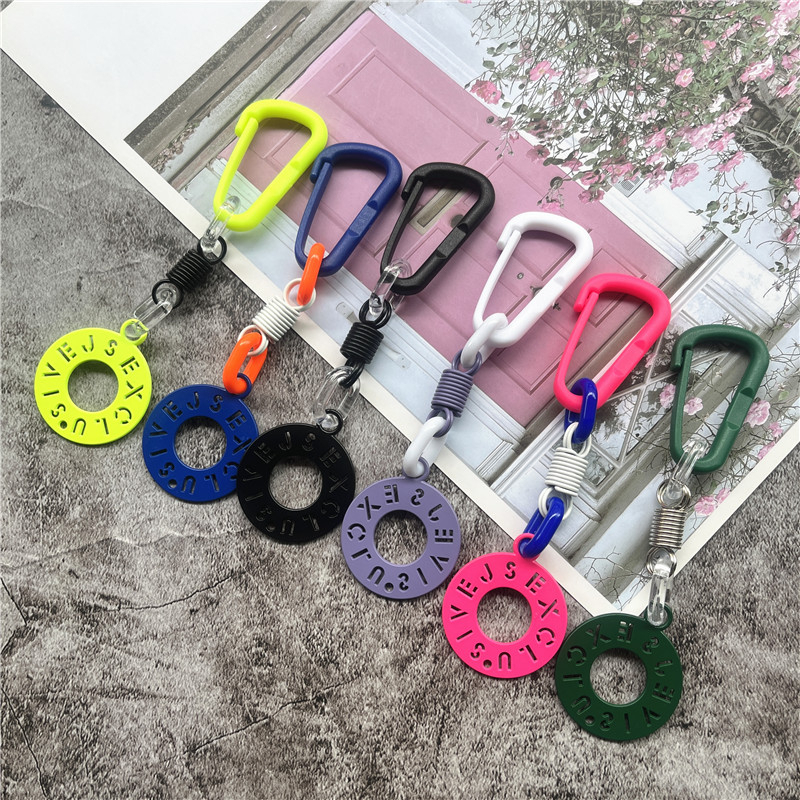 Key Strap Color Rope Keychain Plastic Carabiner Lanyard School Bag Pendant Premium Keycord Accessories Clothing Decoration