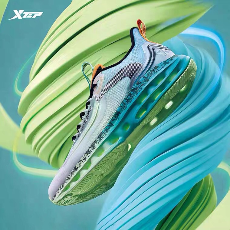 XTEP 2022 Reactive Coil 9.0 Men Running Shoes Shock Absorption Rebound Non-slip Running Outdoor Sports Training