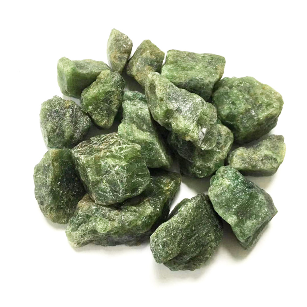 100g/pack Rough Green Apatite Raw Stones Natural Crystal Healing Mineral Specimen Home Decoration