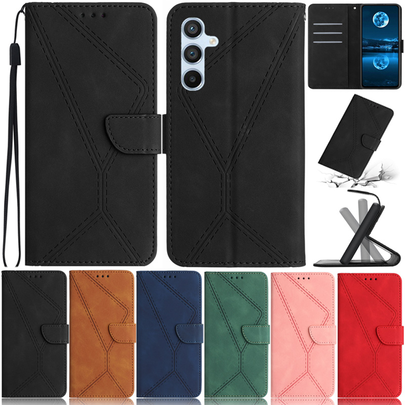 Retro Casing For Samsung Galaxy A24 5G M14 M54 A34 5G A54 5G A14 A04 4G A04E  F14 M04 F04 A04S Luxury Flowers Pattern Design Wallet Soft PU Leather Flip Skin Stand Cover Case