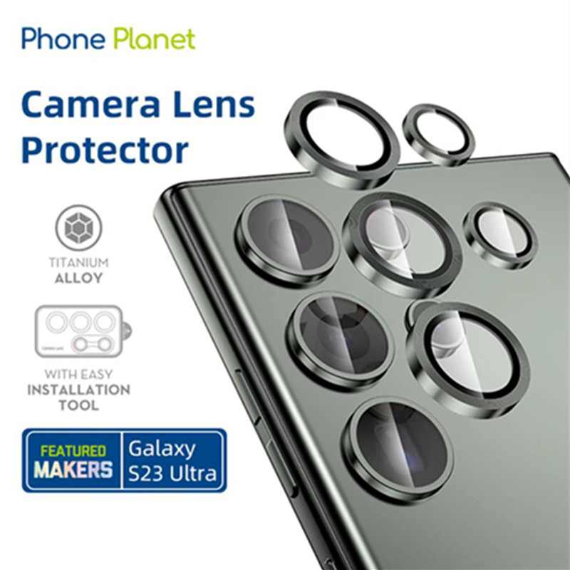 Phone Planet Camera Lens Film Compatible with Samsung Galaxy S23 Ultra Tempered Glass Screen Protector Film