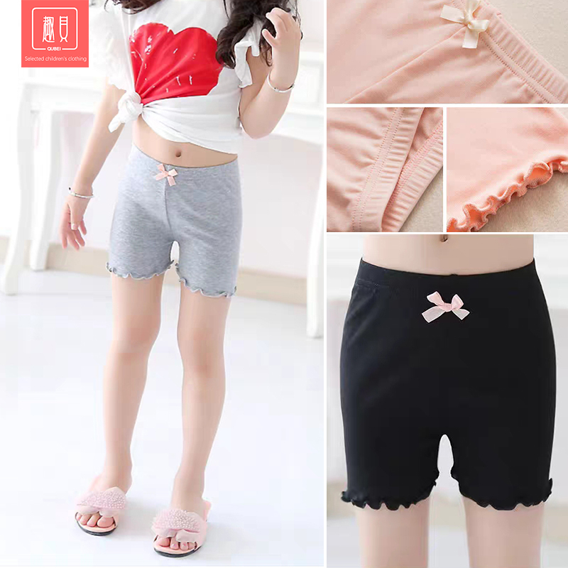 3-14 years Girls' Safety Pants 女童内裤 Girls Shorts Leggings Modal Underwear Girls' four cornered pants Celana dalam perempuan