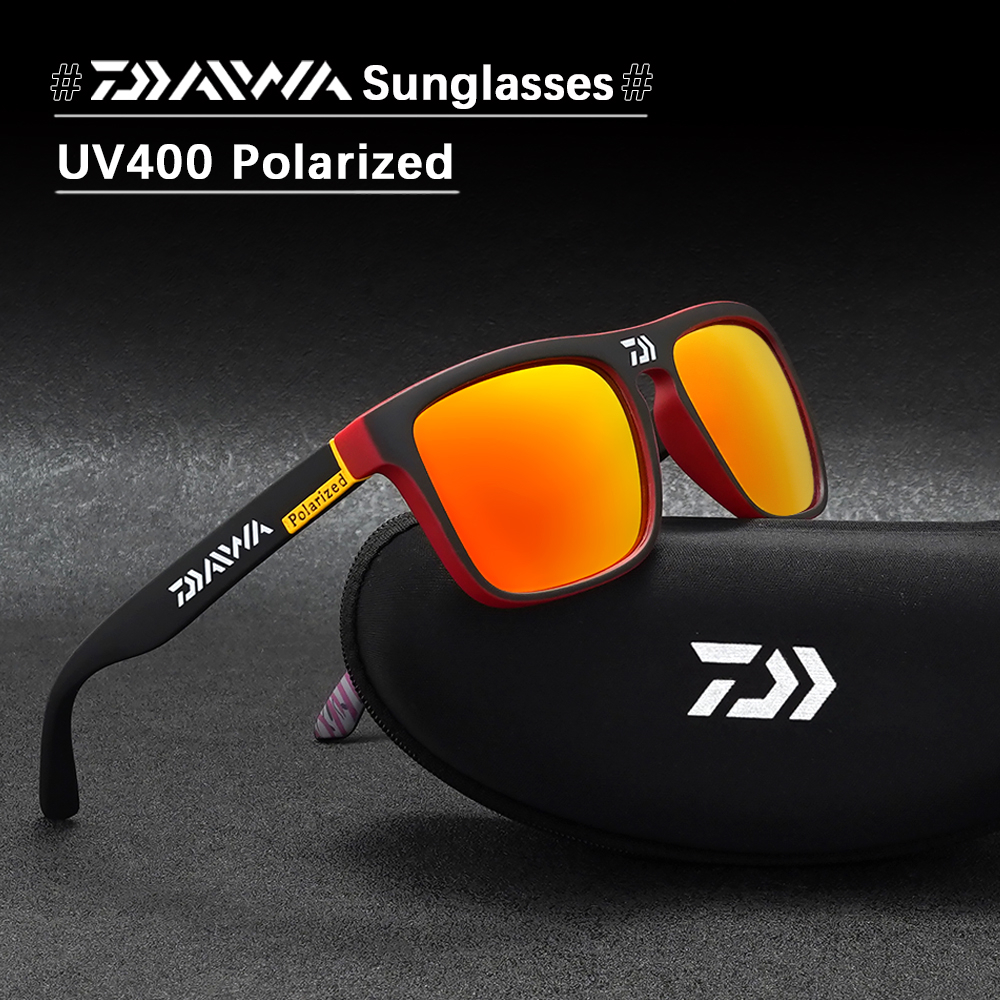 DAIWA Polarized Men Fishing Sunglasses Women UV400 Sun Glasses Driving Cycling Beach Eyewear Outdoor Sports Riding Fishing Eyeglass With Box