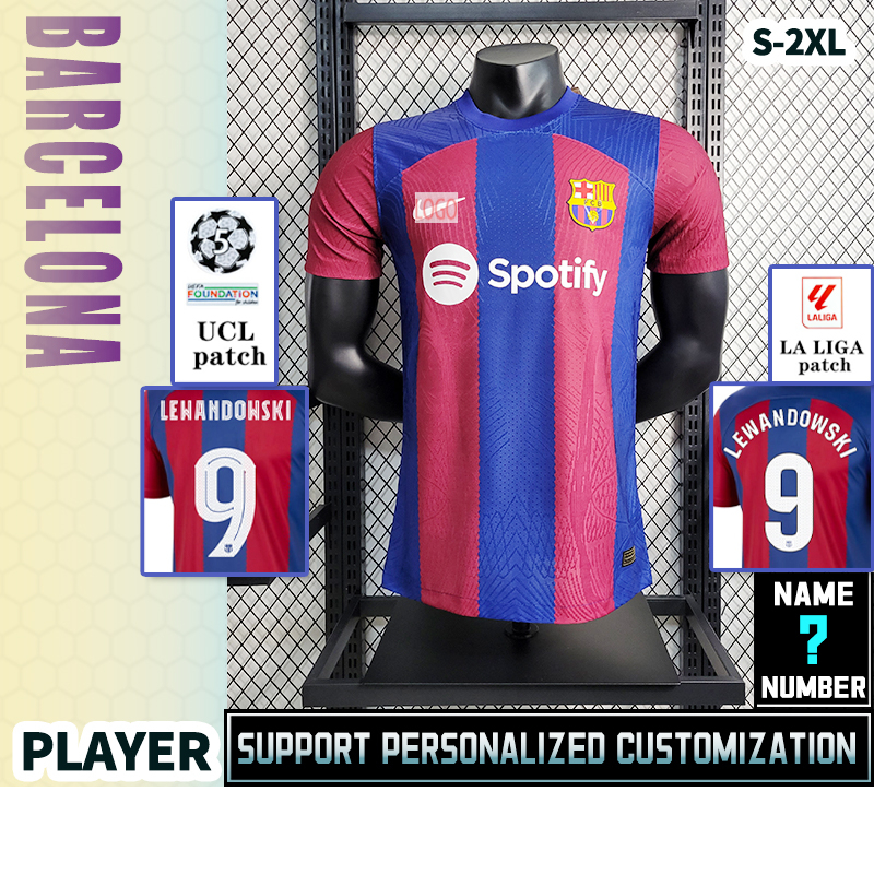 Barcelona Home 23-24 [Player Version] Football Jersey S-2XL * High Quality * T-shirt