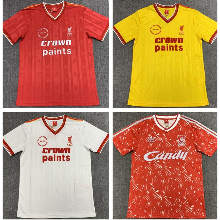 1985-1986 Liverpool Retro soccer jerseys Maillots de Football Jersey