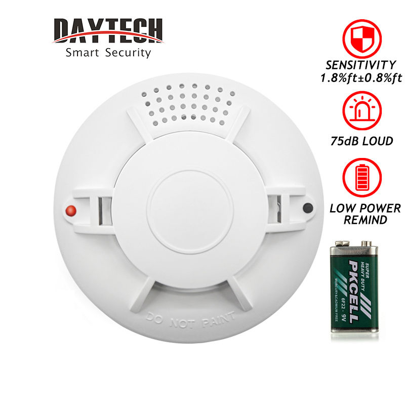 8.8【Battery life 2Y】Daytech Wireless Smoke Detector fire alarm pengesan asap for Kitchen Warehouse