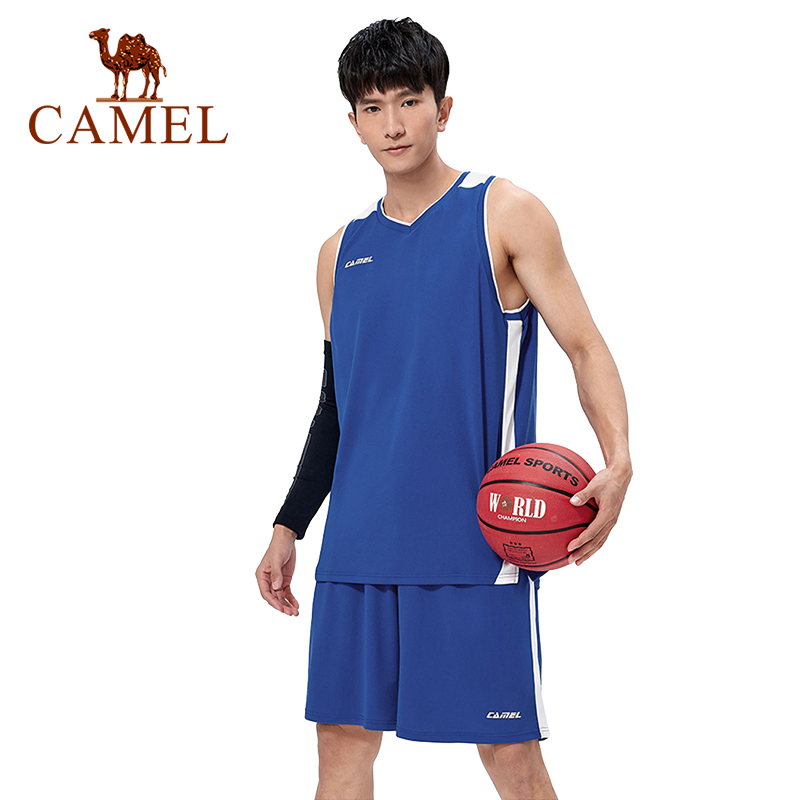 CAMEL sports basketball men's quick-drying training vest breathable running two-piece set