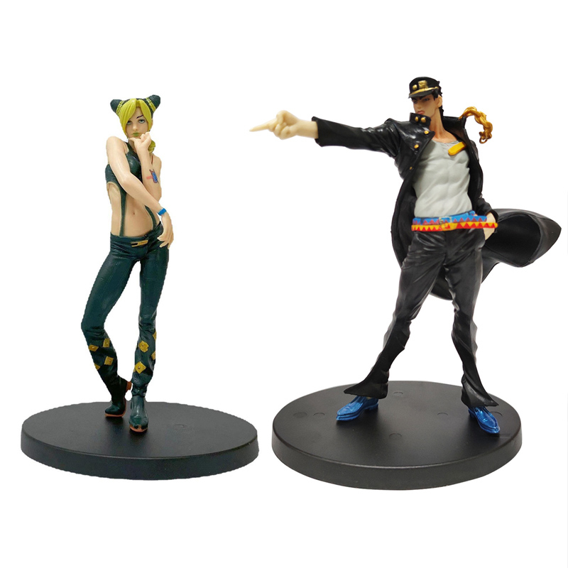 17cm Anime JoJo's Bizarre Adventure Figure Kujo Jotaro JKujoh Jolyne olyne Cujoh PVC Action Figures Model Collection Toys Doll Kids Gifts