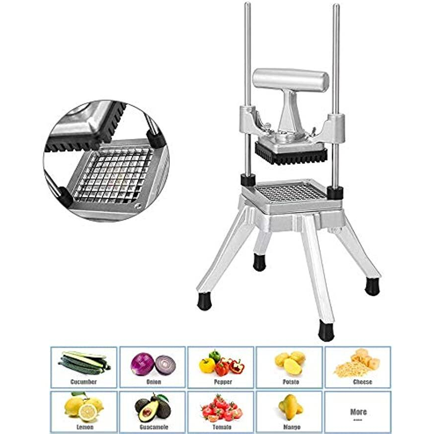 Blade Commercial Vegetable Fruit Dicer Onion Potato Tomato Slicer Chopper Peppers Potatoes Mushrooms Restaurant Quick Slicer Machine (6.5mm/9mm/13mm)