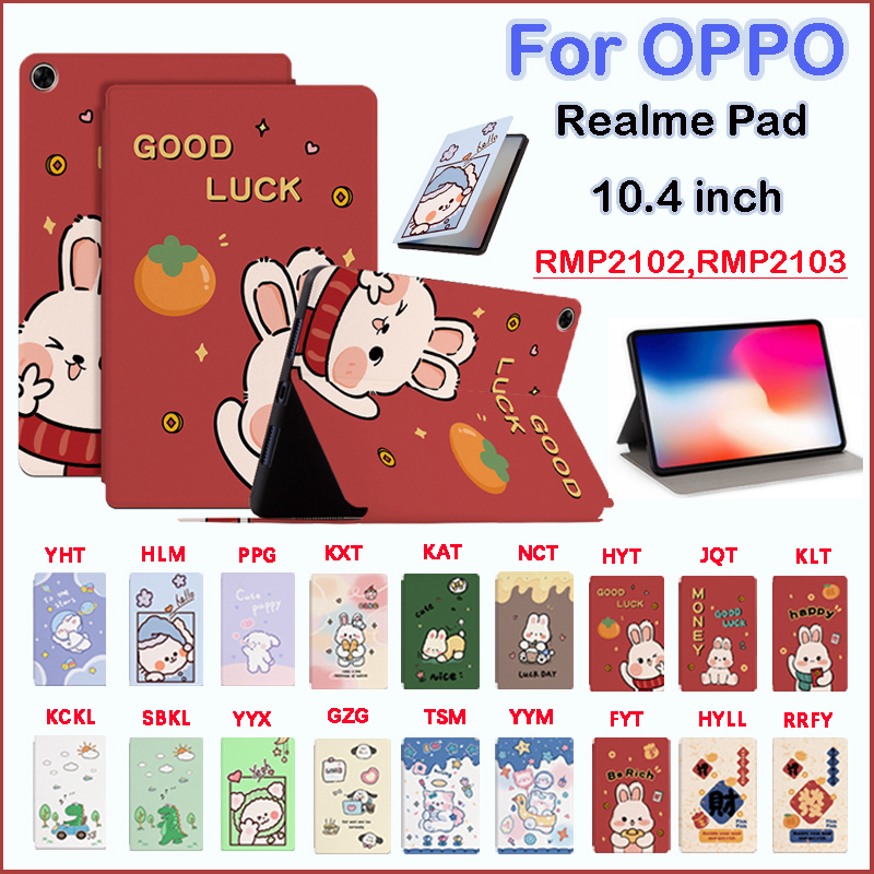 For OPPO Realme Pad 10.4 inch 2021 High Quality Cute cartoon pattern Realme Pad 10.4'' 2021 RMP2102, RMP2103 Fashion Flip Stand Tablet Protective For Realme Pad 10.4 inch case