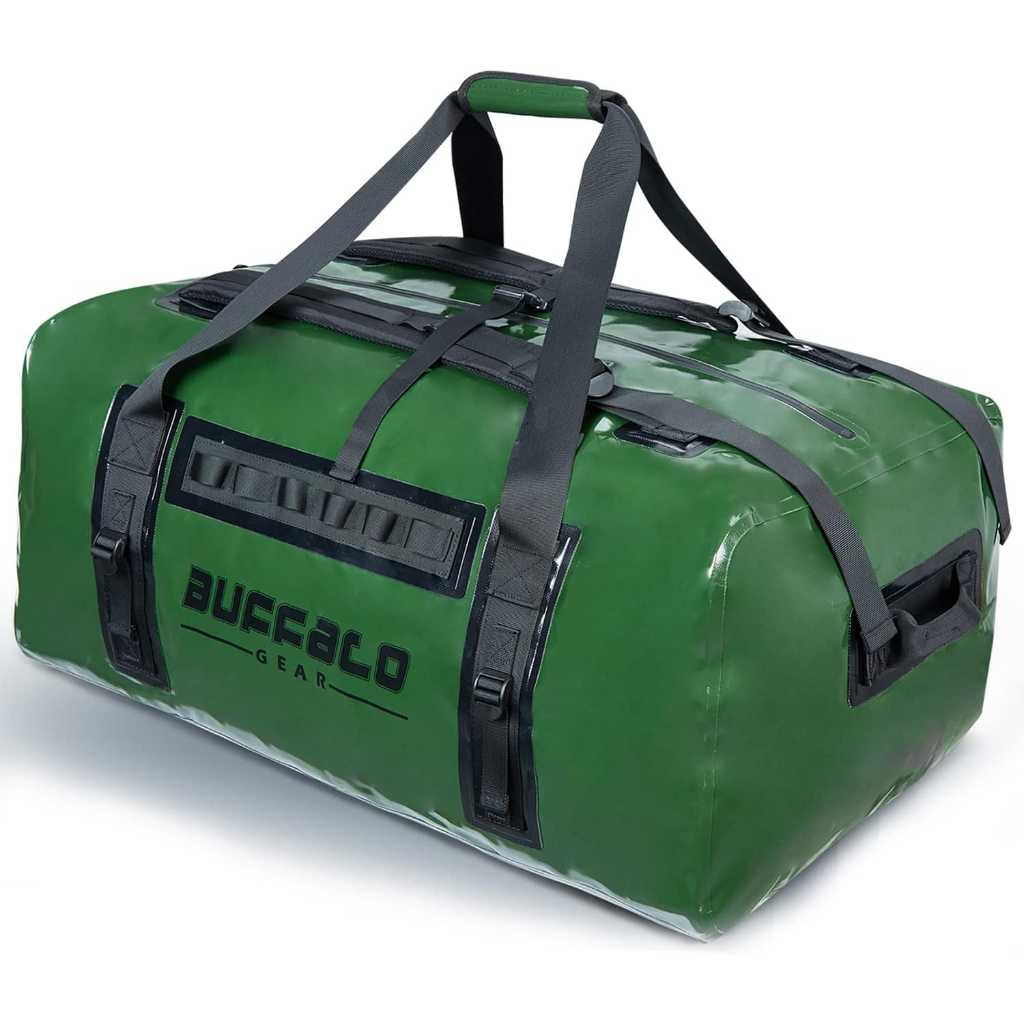 Buffalo Gear Waterproof Dry Bag 150L Duffel Bag, Heavy Duty Travel Bag for Boating Outdoor