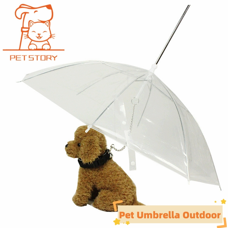 Dog umbrella pet umbrella small dog puppy pet raincoat