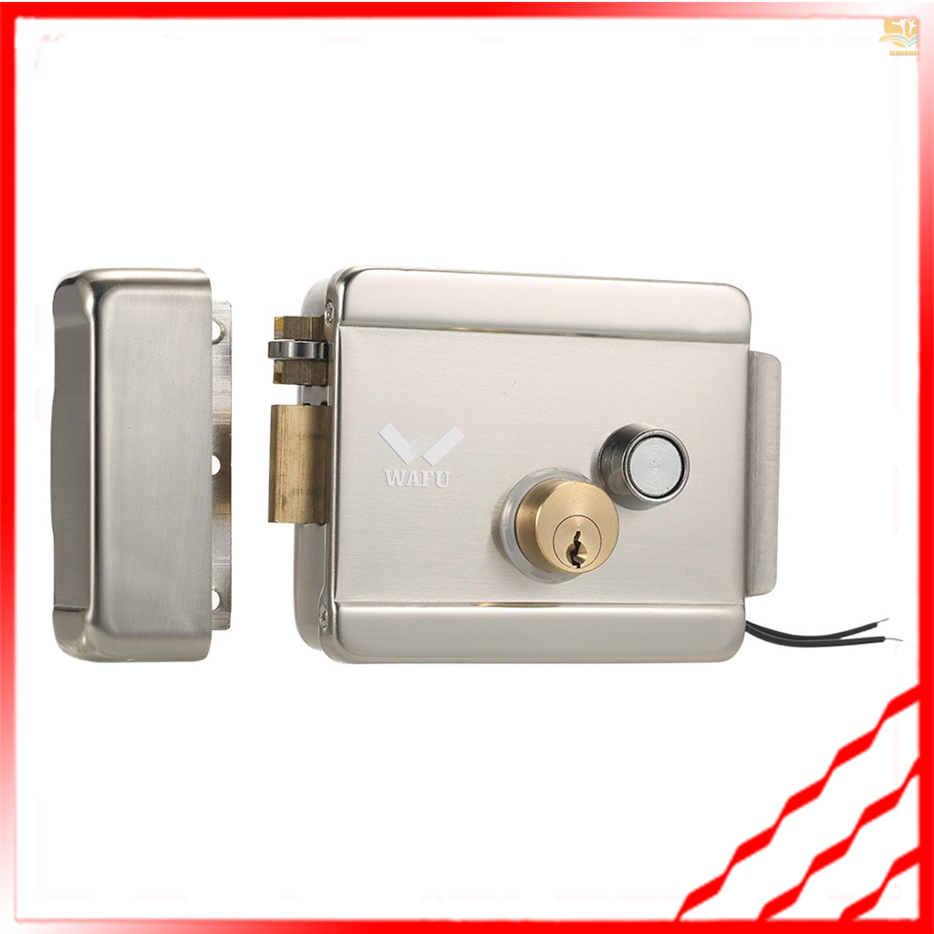 WAFU Smart Electric Gate Door Lock Secure Electric Metallic Lock Electronic Door Lock Door Access Control for Home Office Apartment Warehouse