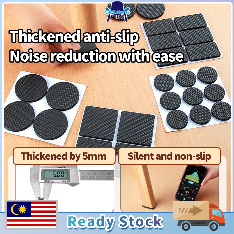 4Pcs Set Chair Leg PadTable Chair Foot Mat Stickers Self-adhesive Household DIY Floor Protector Mat Carpet Anti-Slip