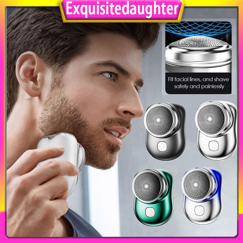 Mini Shaver Beard Shaver Wet and Dry Mens Electric Face Razor Mini Portable Electric Shaver