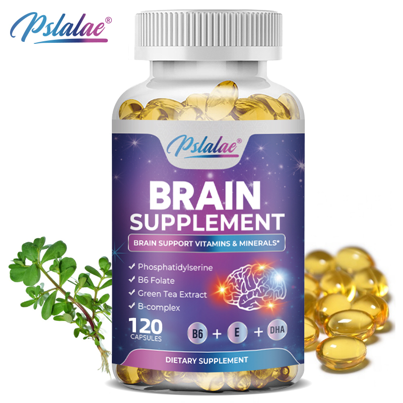 Brain Supplements Boost Memory, Focus, Clarity, Energy - Nootropic Brain Enhancers DMAE Bacopa monnieri & Phosphatidylserine
