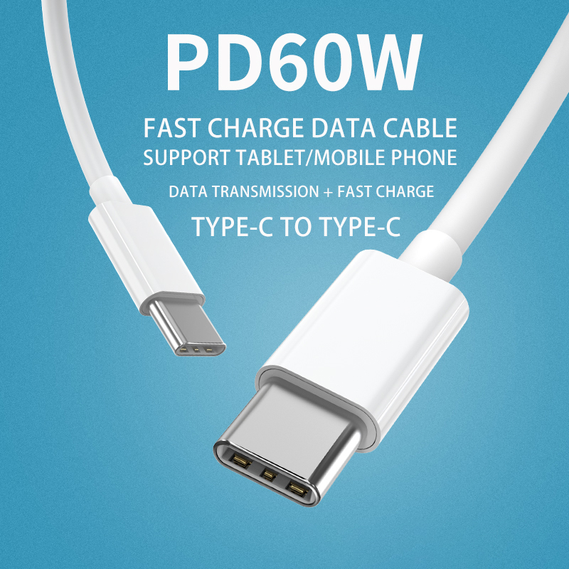 PD 60W Type-C to Type-C Cable Fast Charge Data Sync Cable For Phone Data Line Quick Charge