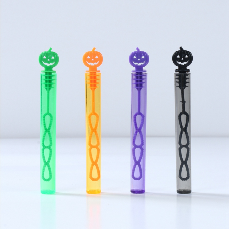 【No Liquid】10/20PCS Halloween Bubbles Wand Stick Mini Bubble Sticks Wand Tube Bubble Pumpkin Mini Bottle Wand Tubes for Halloween Party Supplies Happy Halloween Decorations