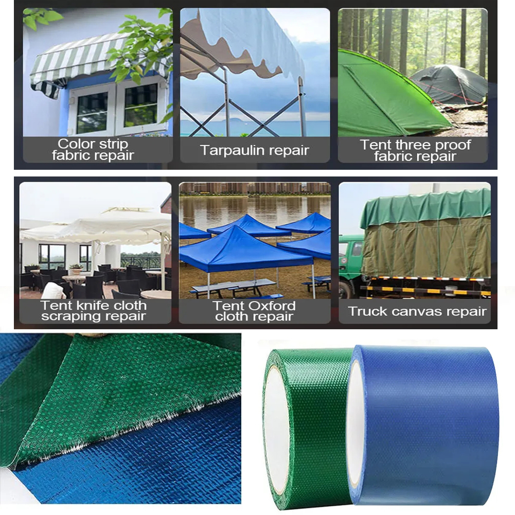 Tent Repair Canvas Awning Sail Kites Waterproof Adhesive Patches Tape Kit For Inflatable Product Raincoat Tent Swim Rings Repair