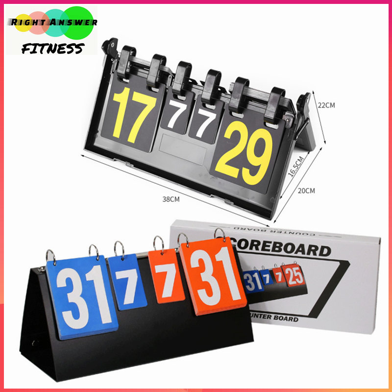 Scoreboard Flipping Counter Board Sports Equipment Digit Basketball Table Tennis Badminton Game Board 专业比赛记分牌