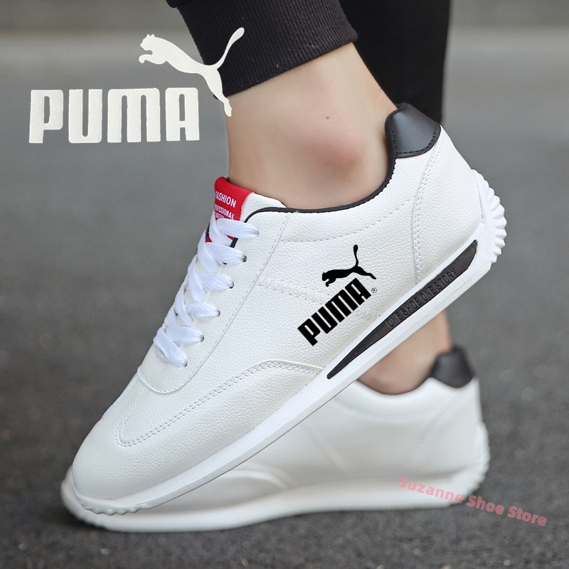 White Couple Jogging Running Shoes Outdoor Breathable Men Sports Shoes Fashion Fitness Golf Women Sneakers Kasut Sukan Lelaki Shock Slip-On Kasut Perempuan