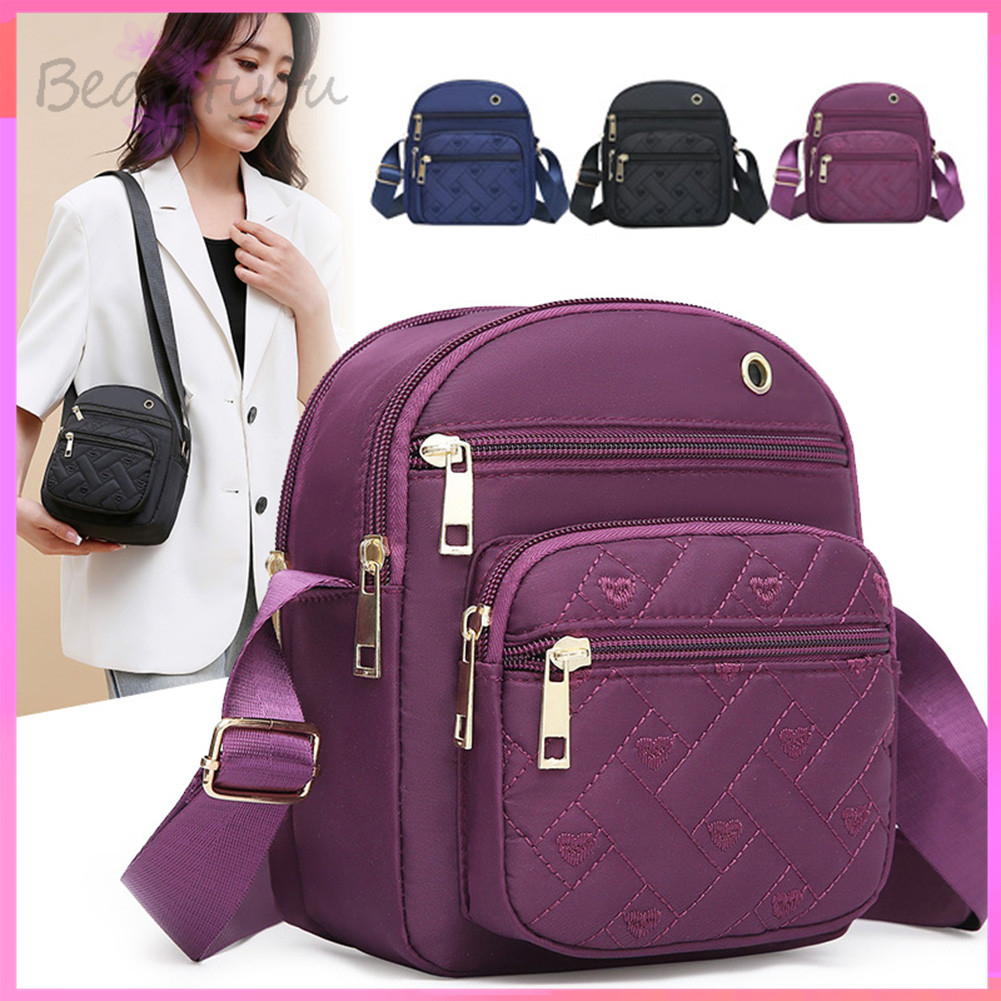 {Ready Stock} Fashion Women Crossbody Bag Middle-aged Elderly Mother Bag Oxford for Vacation [BeautYou.my]